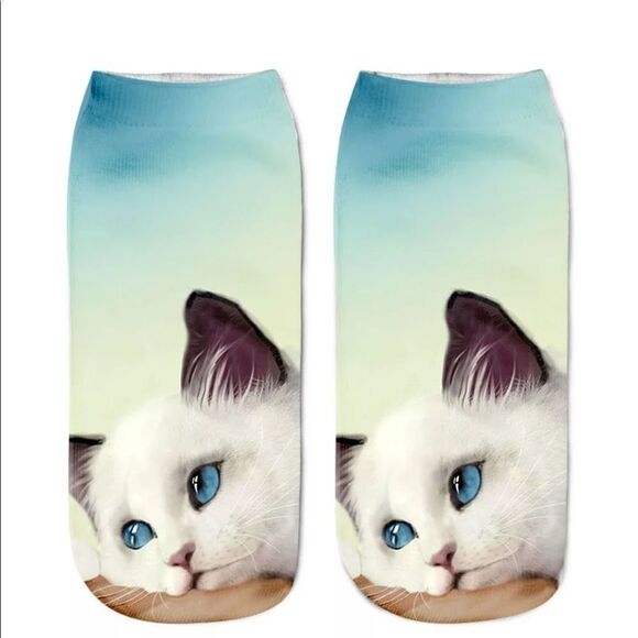 MEOW YOU! Kitten Socks - 5 pairs - Picture 1 of 6